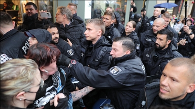German police crack down on pro-Palestinian protest in Berlin