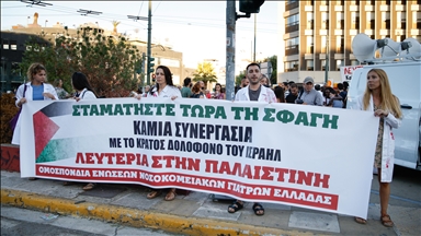 Grčki medicinari protestovali protiv izraelskih napada na bolnice u Gazi