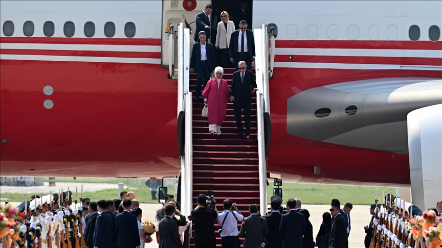 Turkish President Erdogan arrives in China for Shanghai Cooperation Organization summit