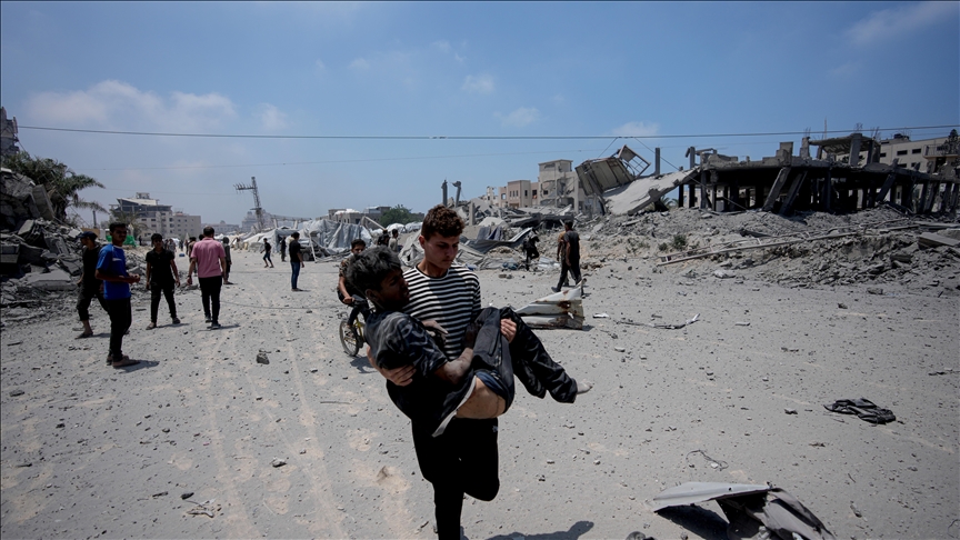 Gaza : 5 Palestiniens tués, dont des déplacés, dans de nouvelles frappes israéliennes