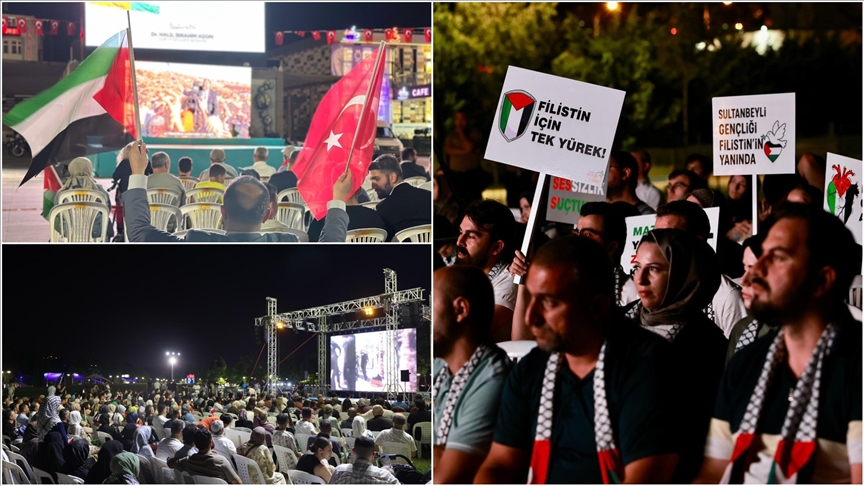 AK Parti Genel Merkez Gençlik Kolları, 81 ilde "Gazze İçin Perde Açılıyor" programı düzenledi