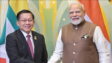 Indian Premier Modi meets with Myanmar's junta chief
