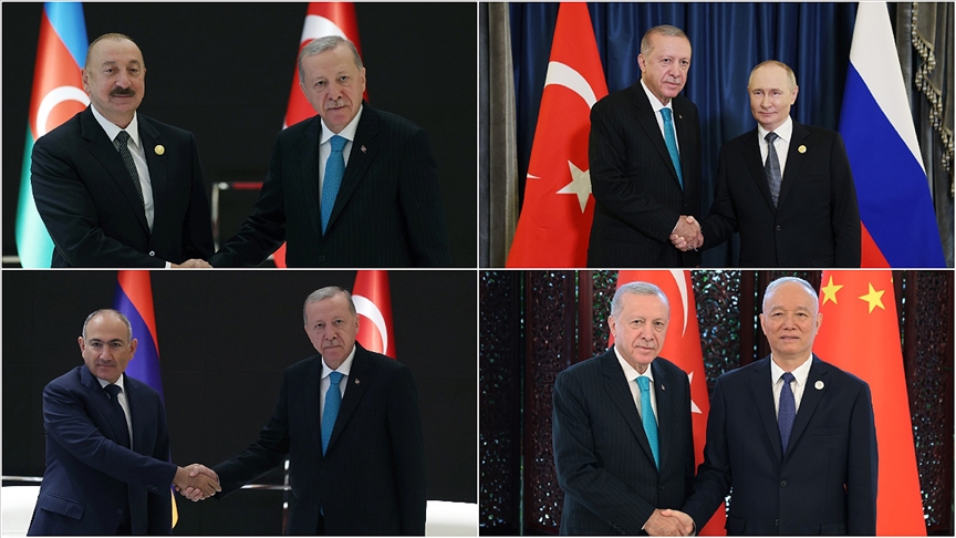 Cumhurbaşkanı Erdoğan, Çin'de ikili görüşmelerini sürdürdü