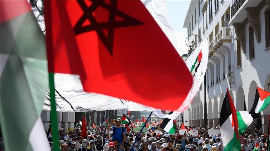 وقفة في تطوان المغربية دعما لفلسطين ورفضا للإبادة بغزة