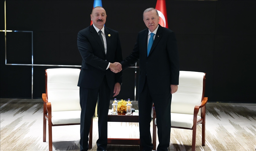 دیدار اردوغان و علیاف در تیانجین