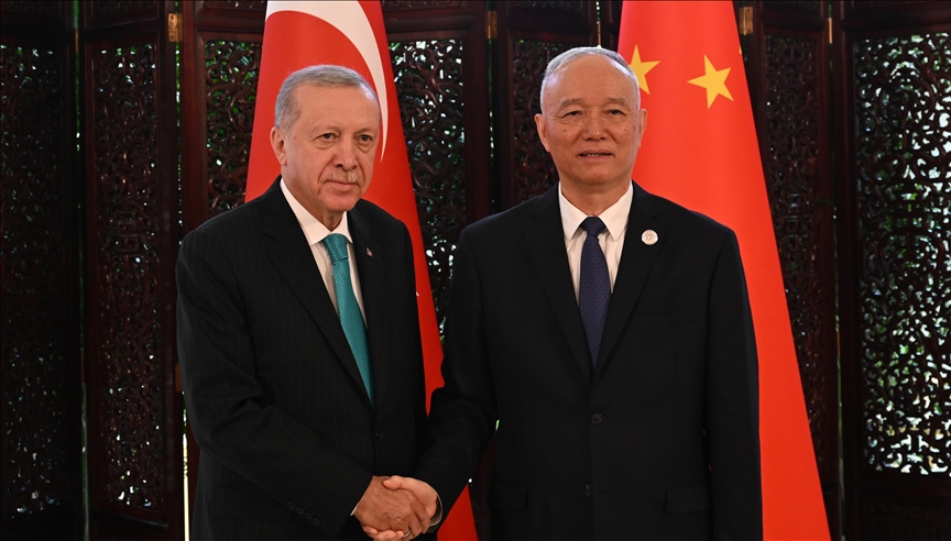 Erdogan s'entretient avec le premier secrétaire du Comité central du Parti communiste chinois