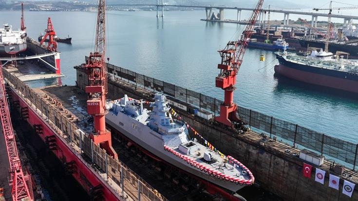 Türkiye launches its 8th new national ship TCG Icel