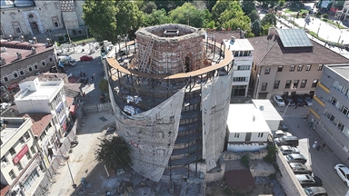 Edirne'de restorasyonu süren Makedon Kulesi "Galata Kulesi" konseptiyle ziyaretçilerini ağırlayacak