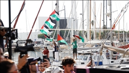 La Flotilla Global Sumud vuelve a zarpar de Barcelona rumbo a la Franja de Gaza