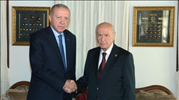 Cumhurbaşkanı Erdoğan MHP Genel Başkanı Bahçeli ile görüştü