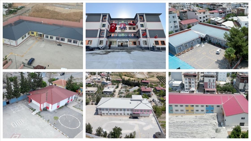 Hatay ve Adana'da 6 Şubat depremlerinin ardından 234 yeni okul inşa edildi
