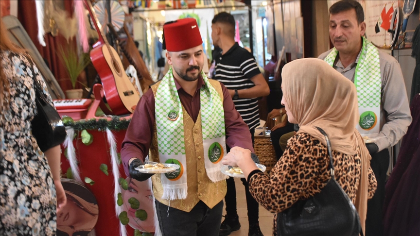 إحياء ذكرى المولد النبوي بسوق قيصرية التاريخي في كركوك