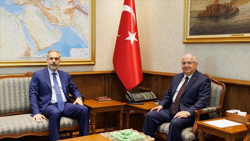 Milli Savunma Bakanı Güler, Dışişleri Bakanı Fidan ile görüştü