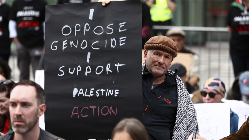 London rally urges government to drop ban on Palestine Action as more than 300 arrested