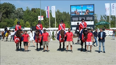 Turkish equestrians sweep titles at Balkan show jumping in Serbia