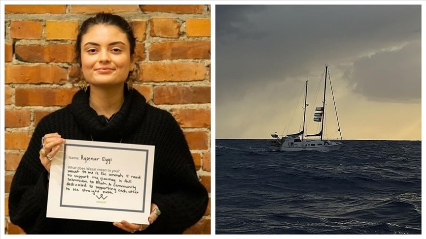 Gazze yolundaki Küresel Sumud Filosu, İsrail'in öldürdüğü Türk vatandaşı Ayşenur için mesaj paylaştı