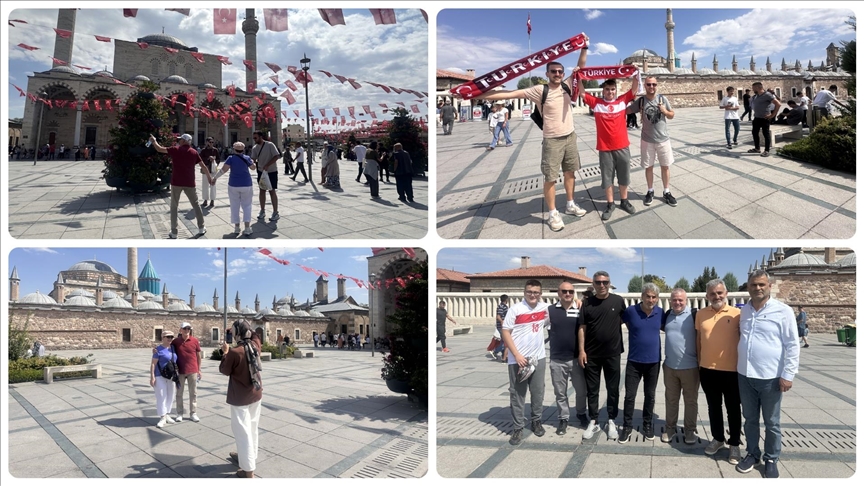 Mevlana Müzesi'nde milli maç yoğunluğu