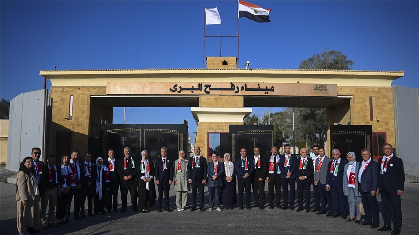 Cumhur İttifakı heyeti, Gazze'deki insani krize dikkati çekmek için Refah Sınır Kapısı'nı ziyaret etti