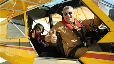 Dede ile torunu Sivrihisar'da gösteri uçuşu yapacak