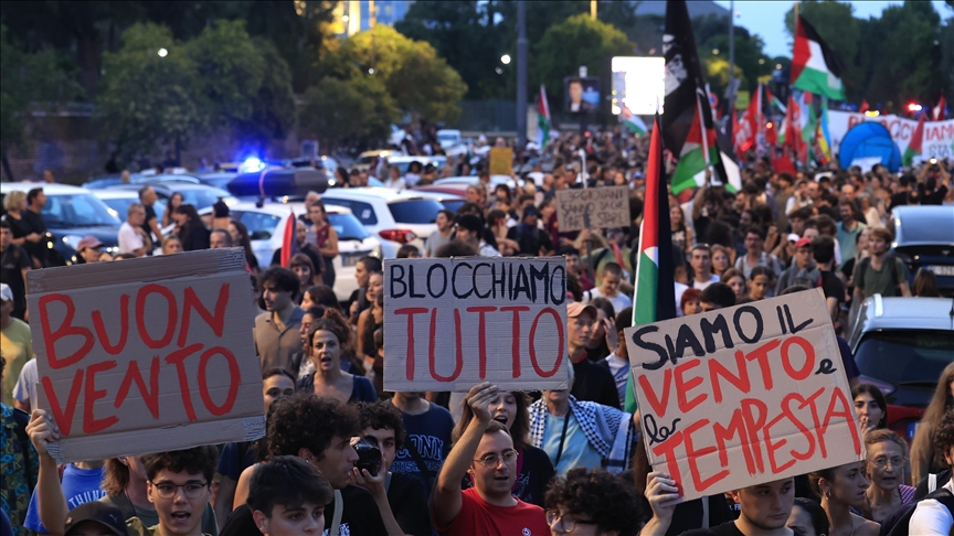 Itali, protesta kundër sulmit me dron që synonte Flotiljen Globale "Sumud"