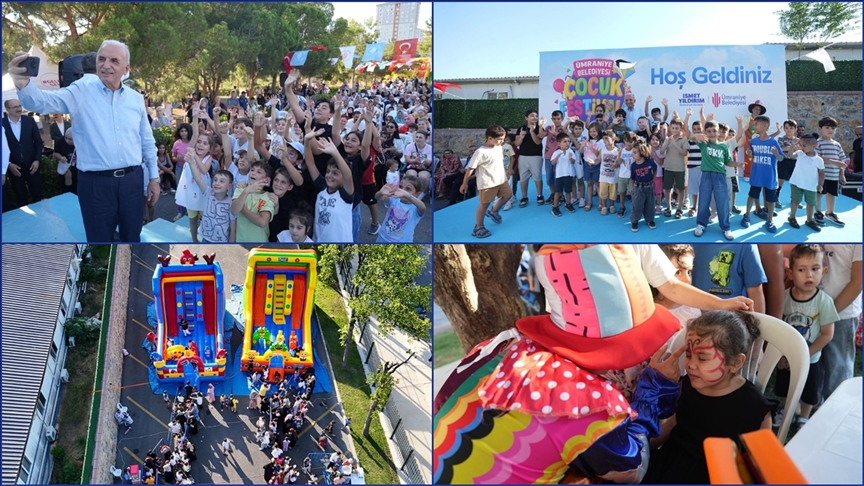 Ümraniye Belediyesinin Çocuk Festivali'ne yaz tatilinde 44 bin 500 kişi katıldı