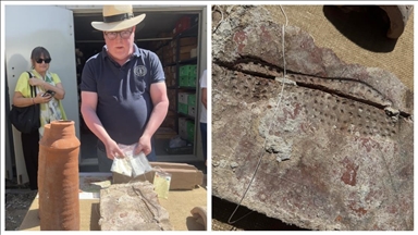 Sagalassos Antik Kenti'nde bulunan 2 bin yıllık kadın ayak izi araştırılıyor