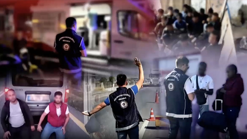 Ülke genelindeki denetimlerde 52 göçmen kaçakçısı ile 666 düzensiz göçmen yakalandı