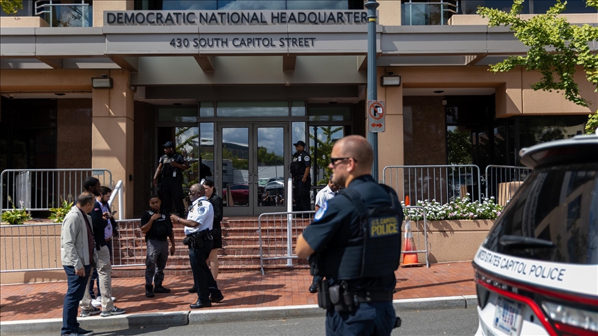 US Capitol police respond to non-credible bomb threat at Democratic headquarters