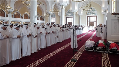 İsrail'in Katar saldırısında öldürülenler için Doha'da cenaze töreni düzenlendi