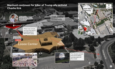 Trump crer, "con un alto grado de certeza", que las autoridades han detenido al sospechoso del asesinato de Charlie Kirk
