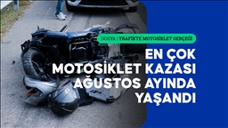 Türkiye'de 8 ayda 76 binin üzerinde motosiklet kazası yaşandı