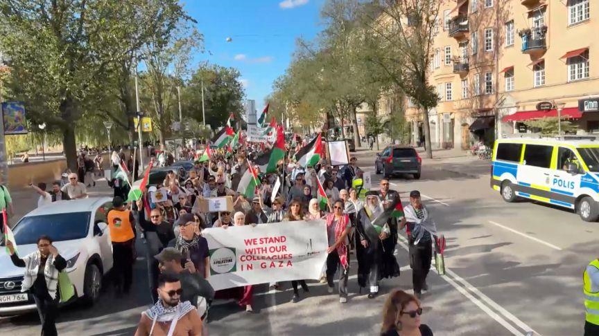 Propalestinski skup održan u Stockholmu