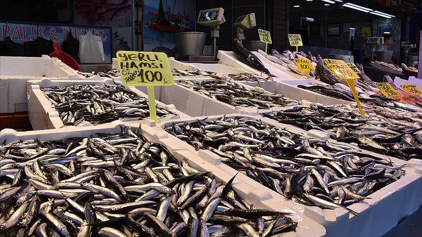 Trabzon'da hamsinin kilogramı 100 liradan satışa sunuldu