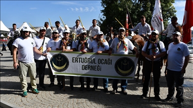 Kayı Boyu'nun göç yolculuğuna dikkati çekmek için 110 kilometre yürüdüler
