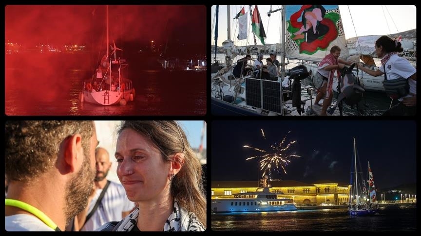 Ji Fîloya Sumudê ya Kurewî 10 belemên din jî ji Tûnisê ber bi Xezeyê bi rê ketin