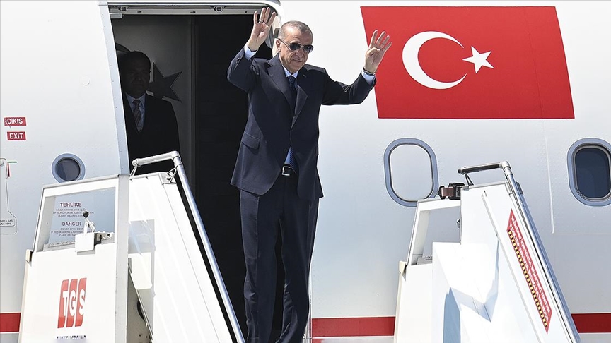 Cumhurbaşkanı Erdoğan, Katar'a gitti