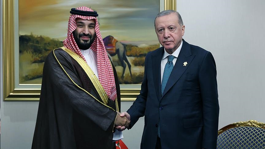 الرئيس أردوغان يلتقي ولي العهد السعودي في الدوحة