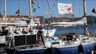 16 barcos de la Flota Global Sumud zarpan desde diversos puertos de Túnez hacia la Franja de Gaza asediada