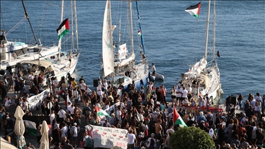 Ships depart from Greece to join Global Sumud Fleet for Gaza