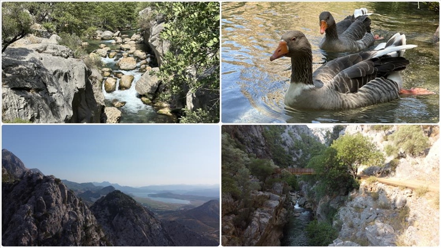 Isparta'daki Yazılı Kanyon doğayla baş başa kalmak isteyen ziyaretçilerini konuk ediyor
