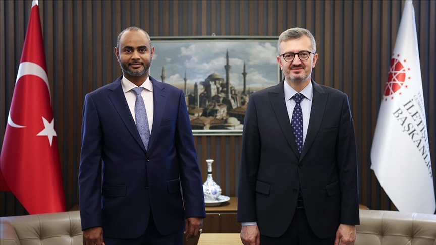 Somali Limanlar ve Deniz Ulaştırma Bakanı Nur, İletişim Başkanı Duran'ı ziyaret etti
