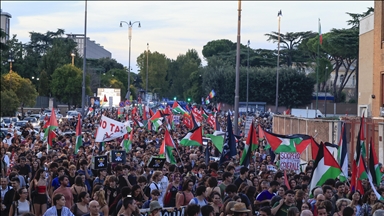 İtalya'da İsrail'in Gazze'deki soykırımı ve işgali protesto edildi