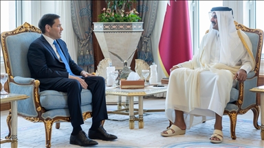 أمير قطر يبحث مع روبيو هجوم إسرائيل على الدوحة والحرب بغزة 