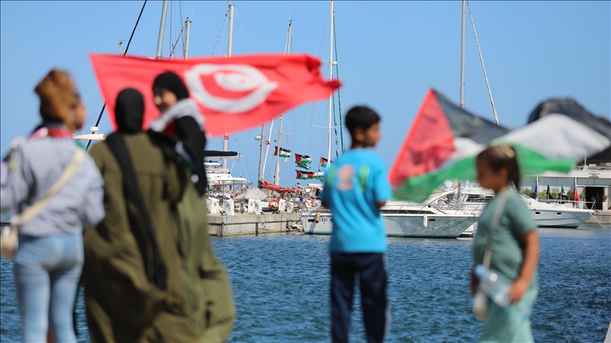 18 flotilla ships set sail from Tunisia, Greece en route to Israel-blockaded Gaza