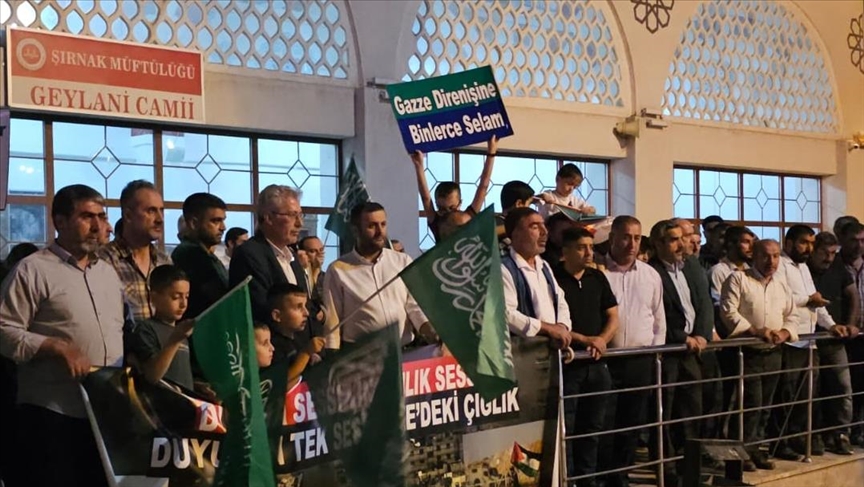 Ji Şirnexê piştgirî dan Filistînê û Fîloya Sumûdê ya Kurewî