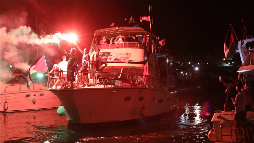 13th Maghreb Sumud Flotilla ship sets sail from Tunisia toward Gaza