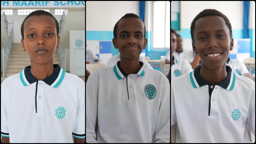 Maarif Okullarının Somalili öğrencileri ülkeleri için umut oluyor