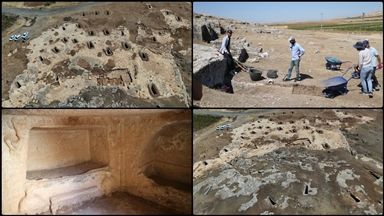 Adıyaman'daki Tharsa Antik Kenti'nde 8 oda mezarı bulundu