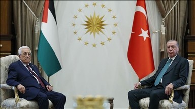 Cumhurbaşkanı Erdoğan, Filistin Devlet Başkanı Abbas ile görüştü