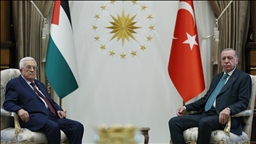 Turkish President Erdogan welcomes Palestinian counterpart Abbas